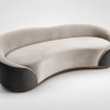 Serpentine Velvet Sofa