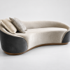 Serpentine Velvet Sofa