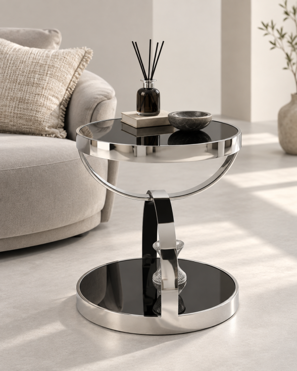 Orbit Chrome Side Table